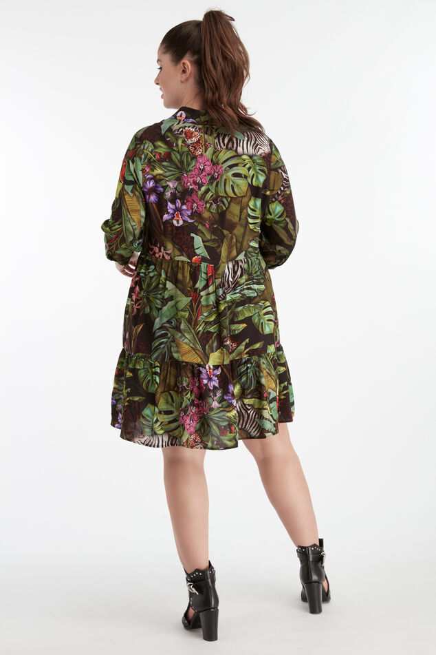 Jurk met jungle print image number 5