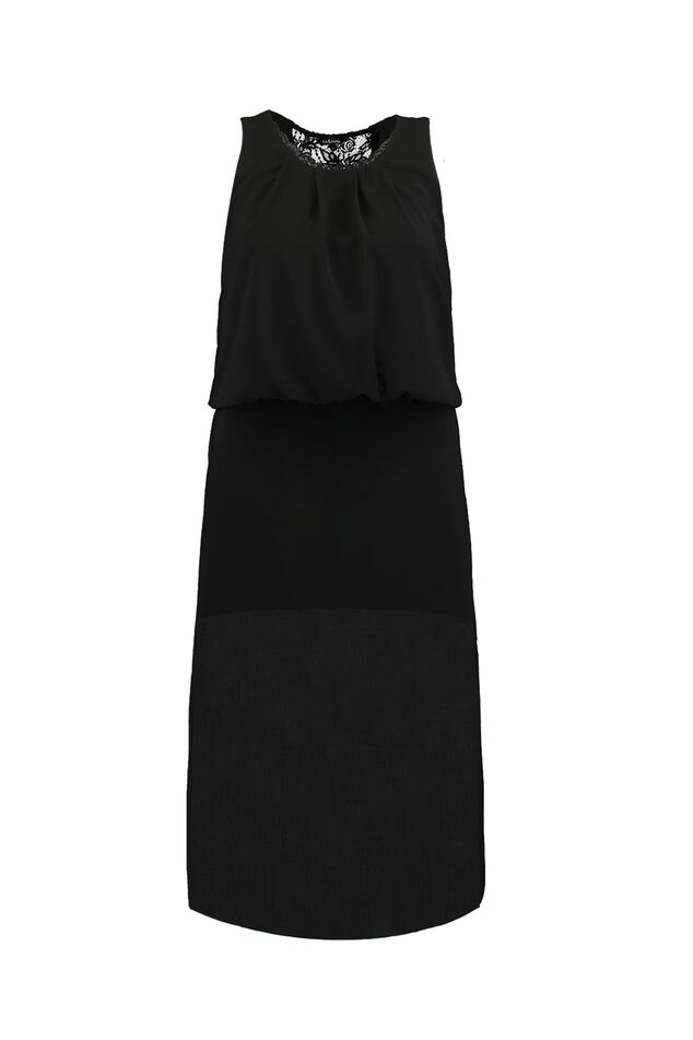 Maxi jurk met kanten details image number 1