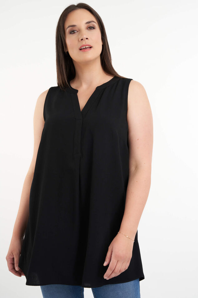 Mouwloze lange blouse image number 6