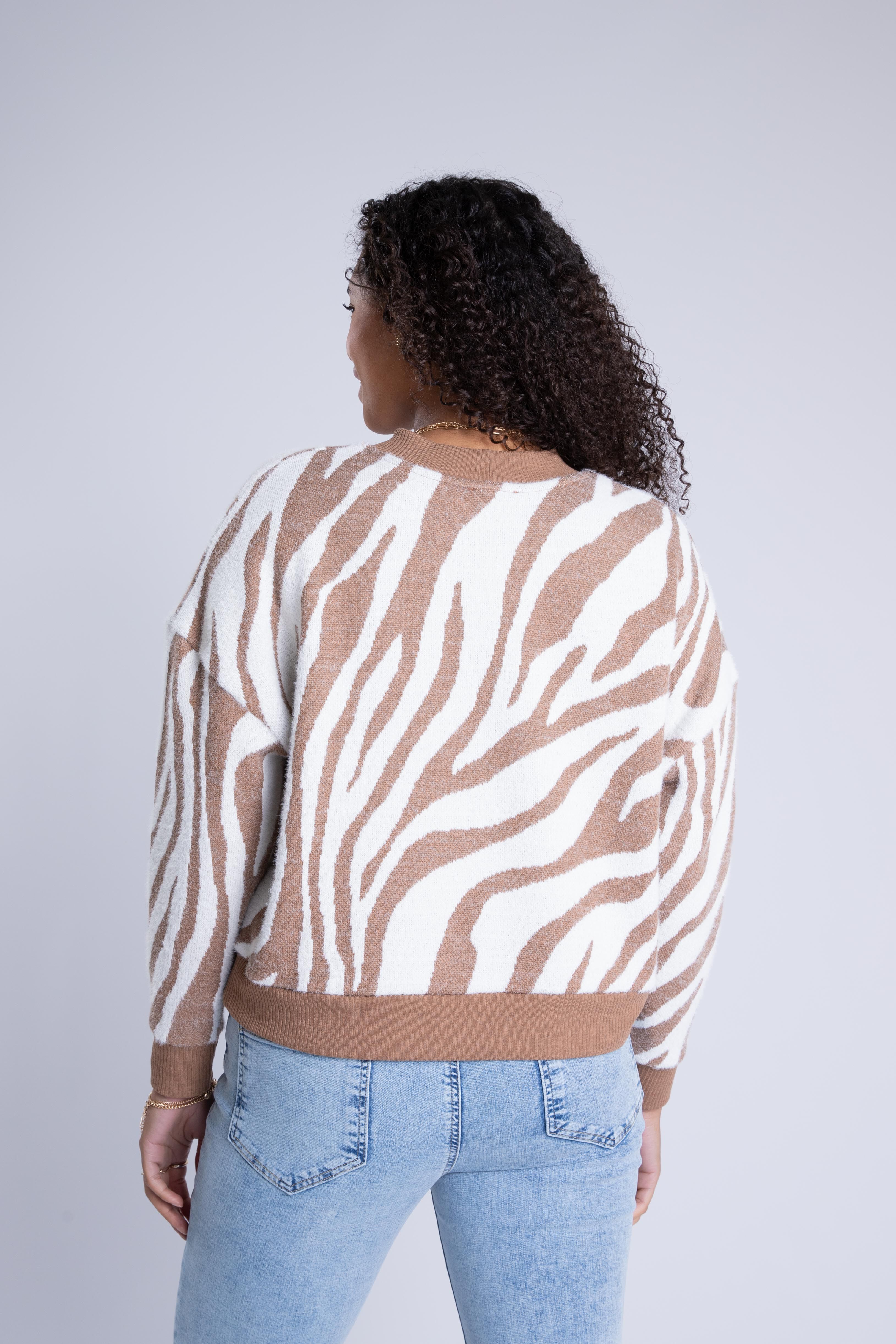 Trui met zebraprint image number 4