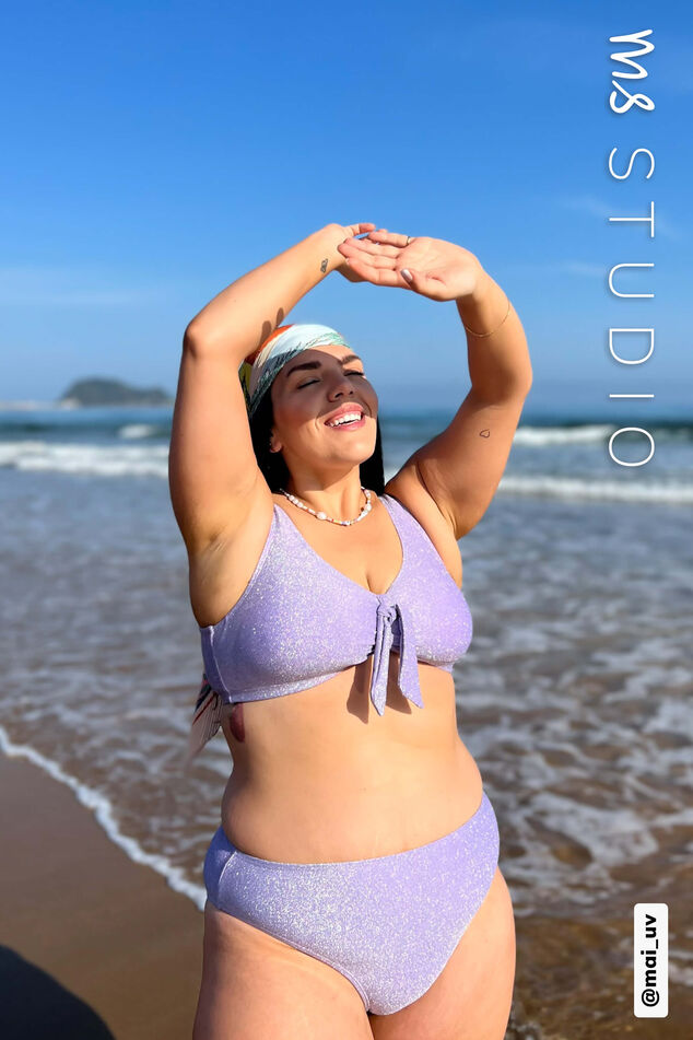 Bikini topje met glitters image number 0