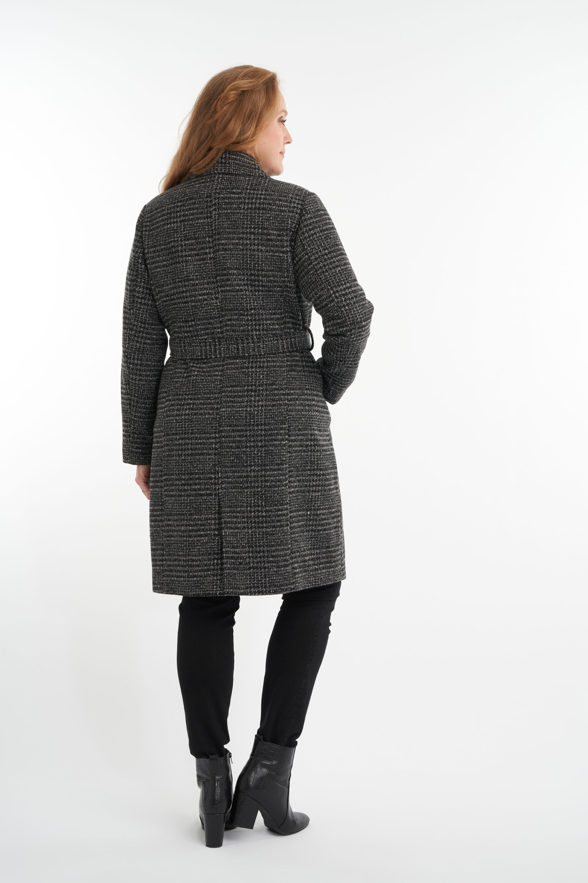 Lange jas met ceintuur image number 4