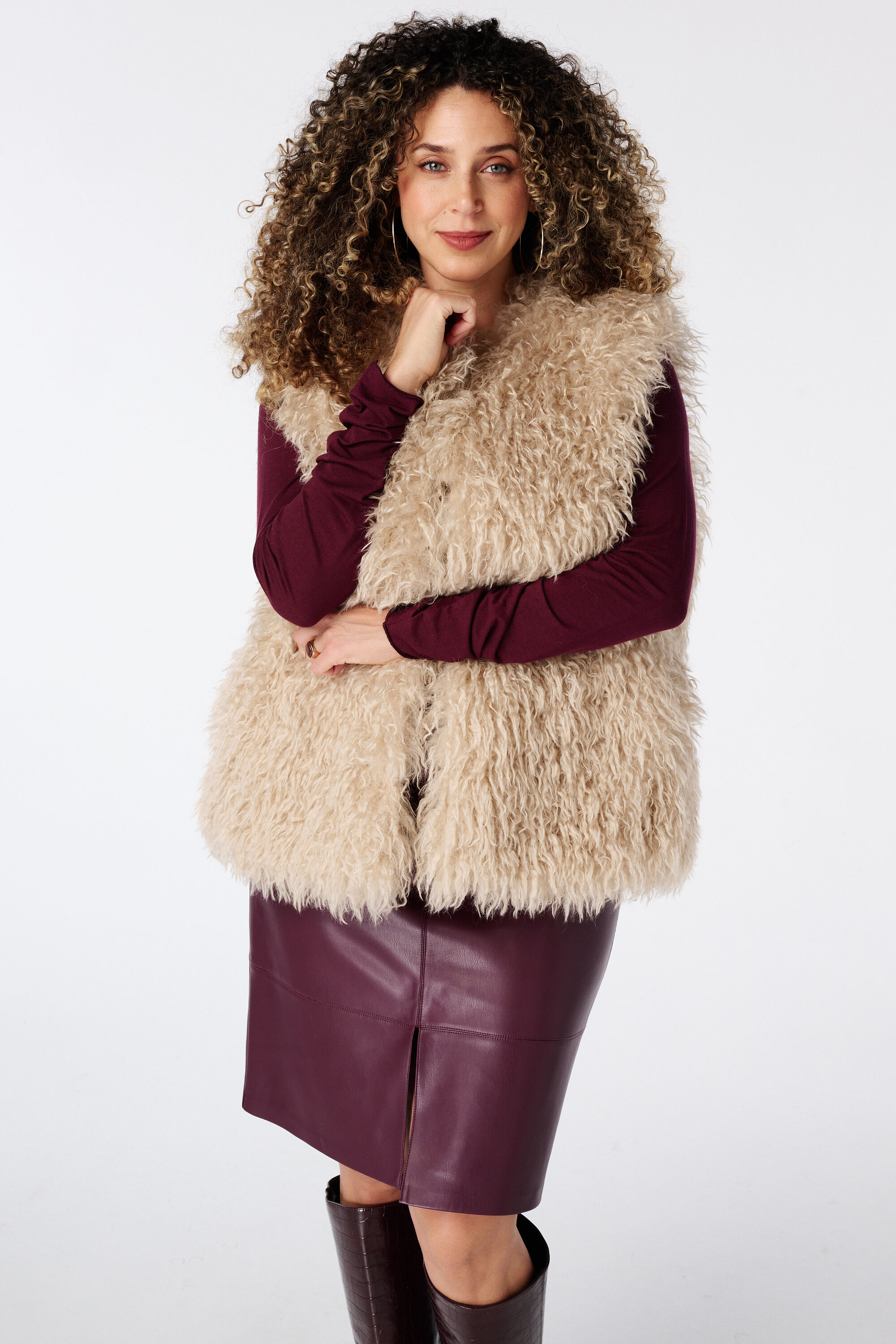 Fuzzy gilet