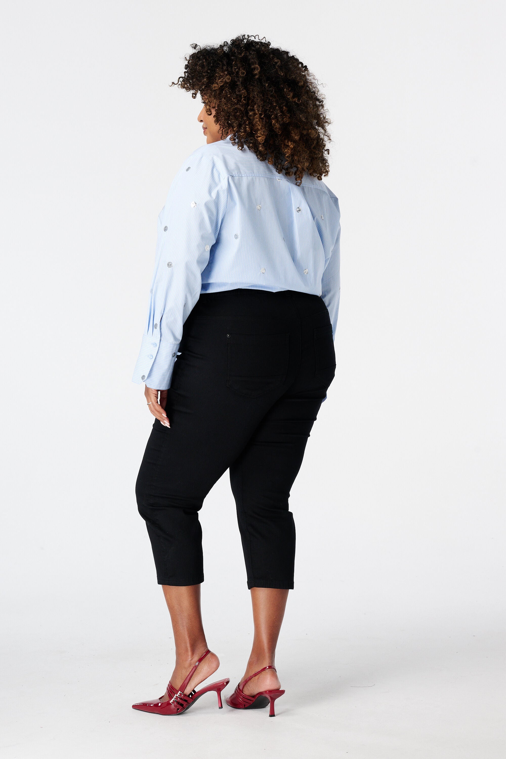 Tregging met denim look image number 3