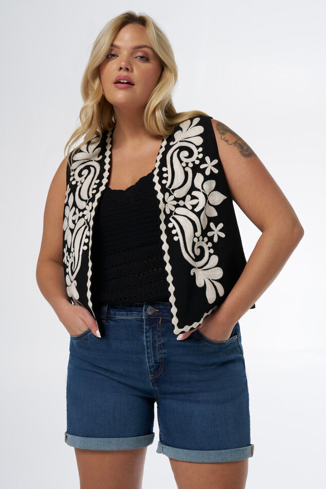 Gilet met borduursels image number 0