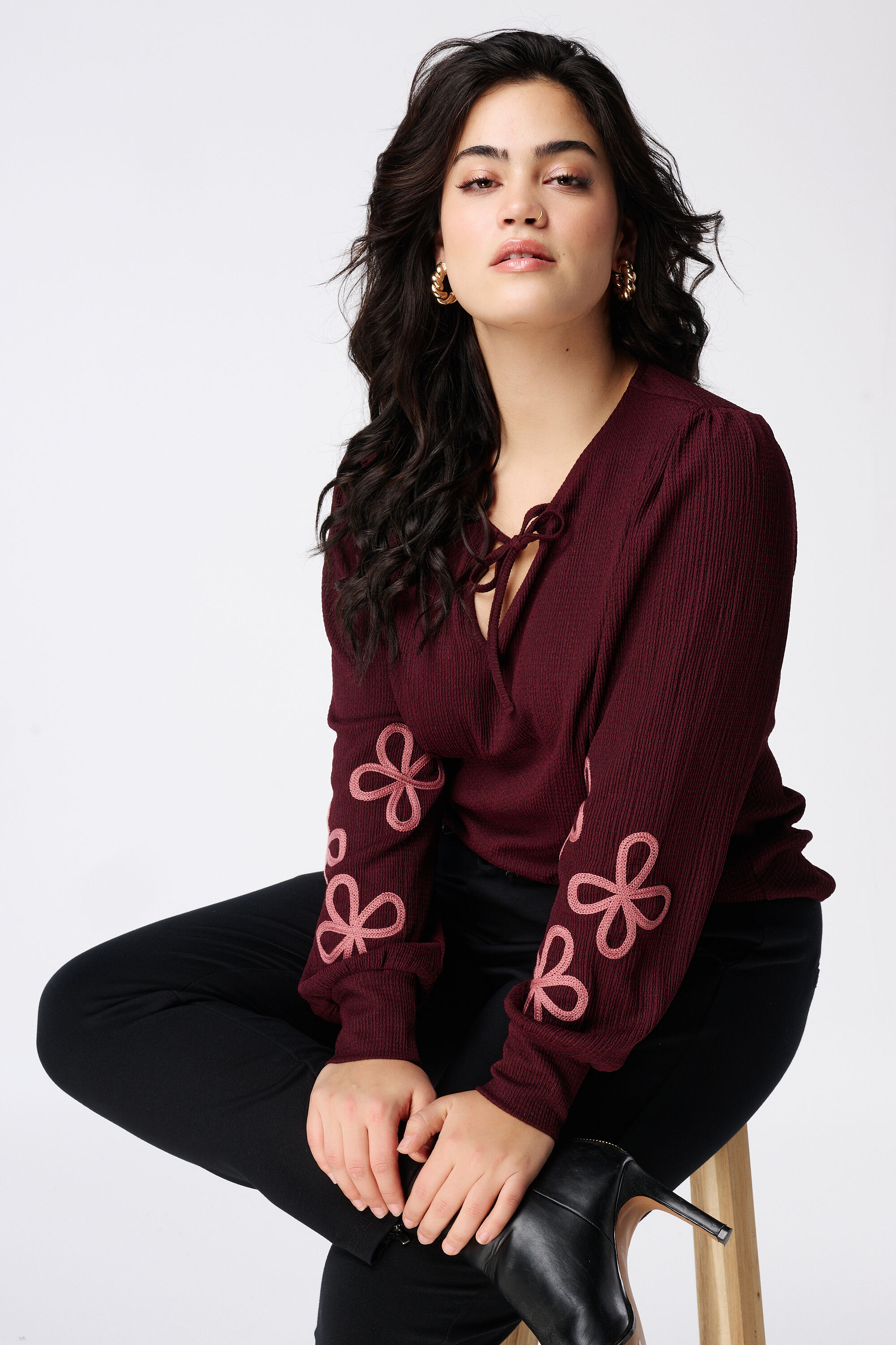 Top met details op de mouwen image number 6