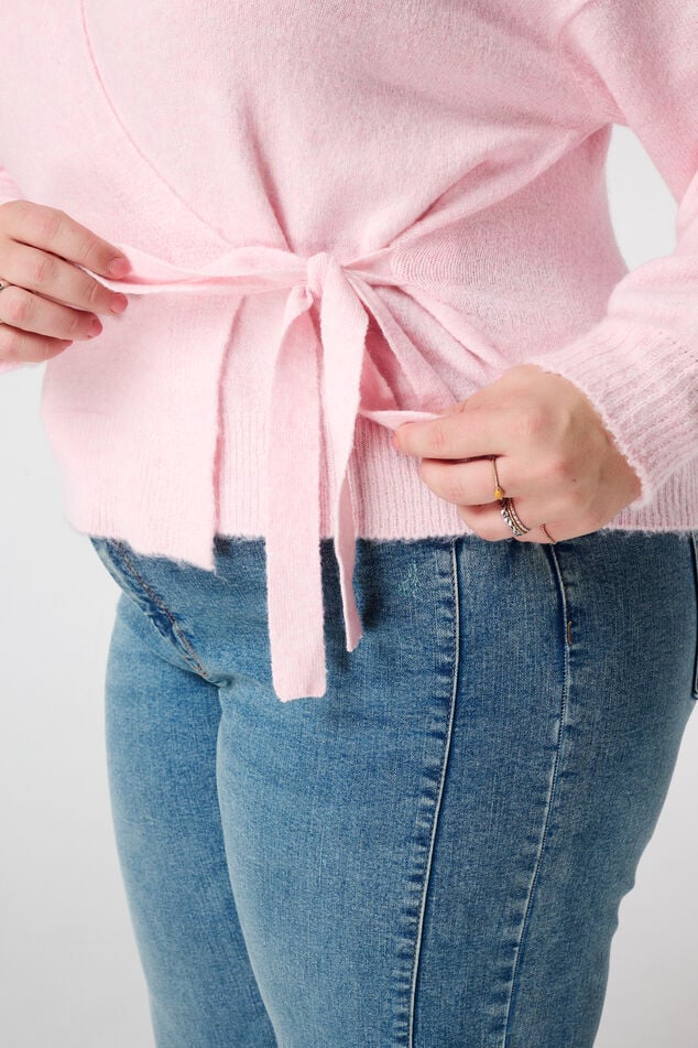 Overslag vest met strikceintuur image number 4