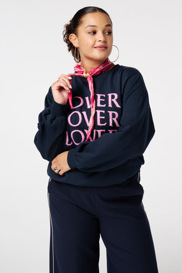 10DAYS Statement oversized sweater met logoborduring • Gebroken wit 10DAYS Statement oversized sweater met logoborduring • Gebroken wit