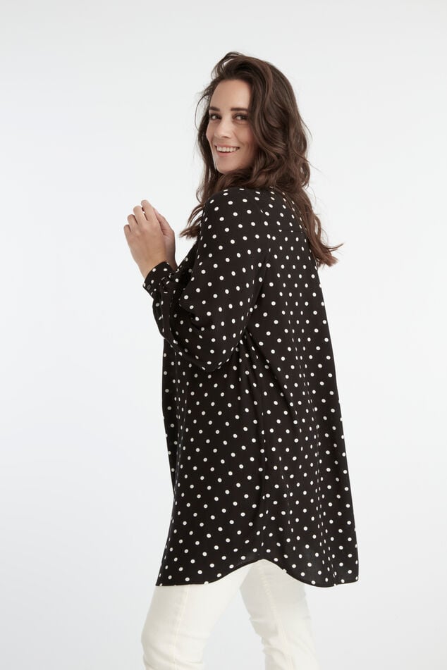 Tuniek blouse met stippen image number 5