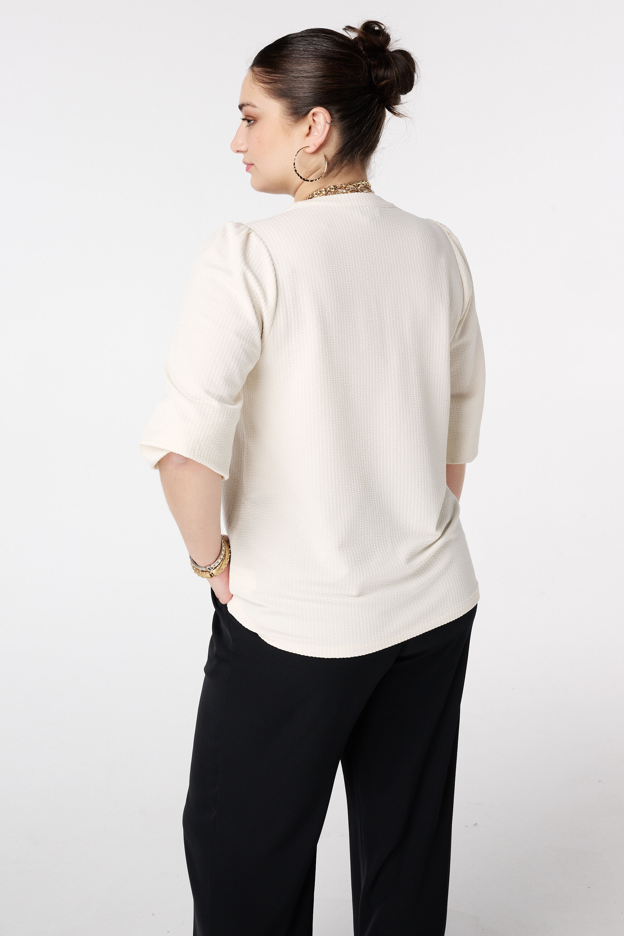 Top met broderie image number 3