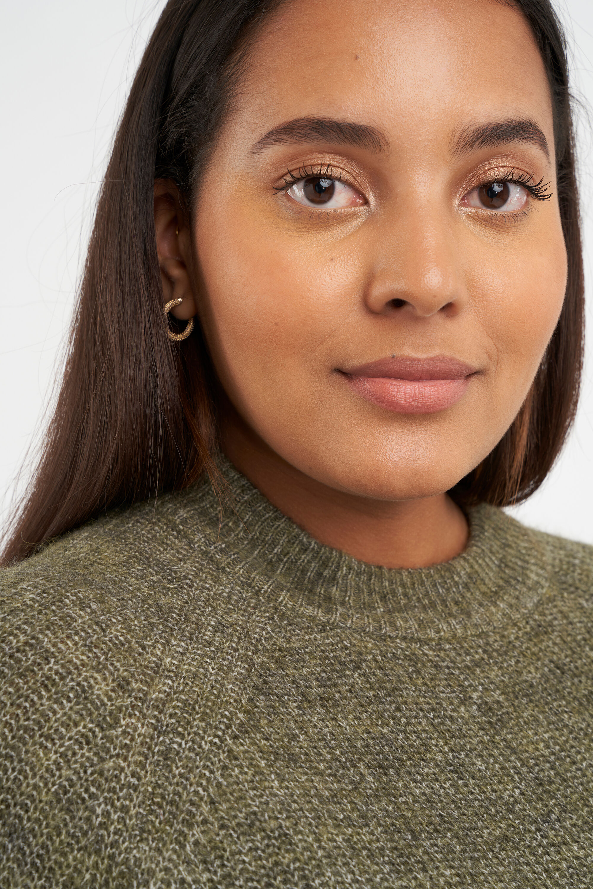 Gebreide lange trui image number 7