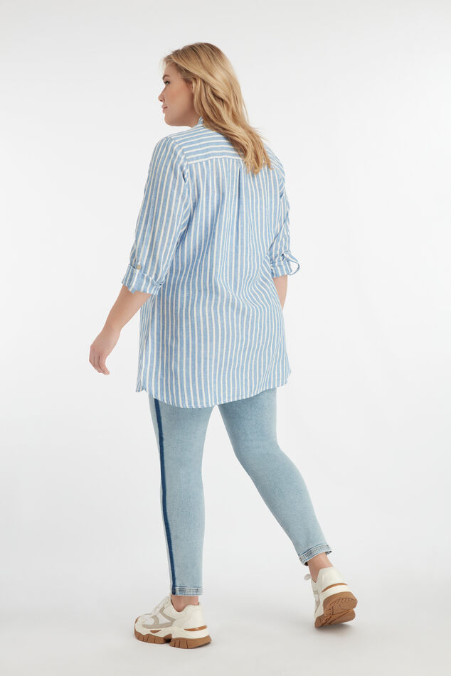 Lange streepblouse image number 4