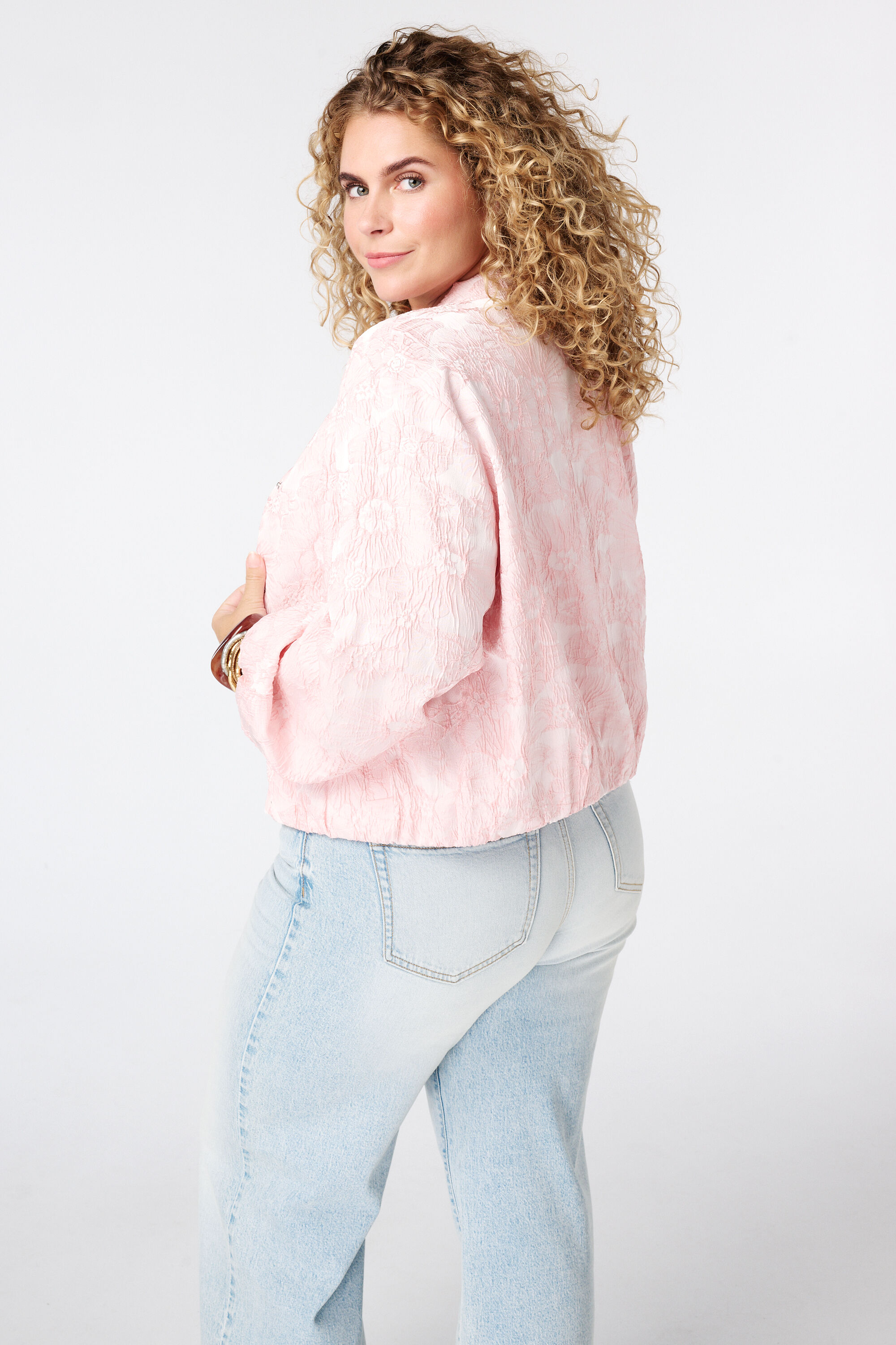 Jacquard bomber jasje image number 3