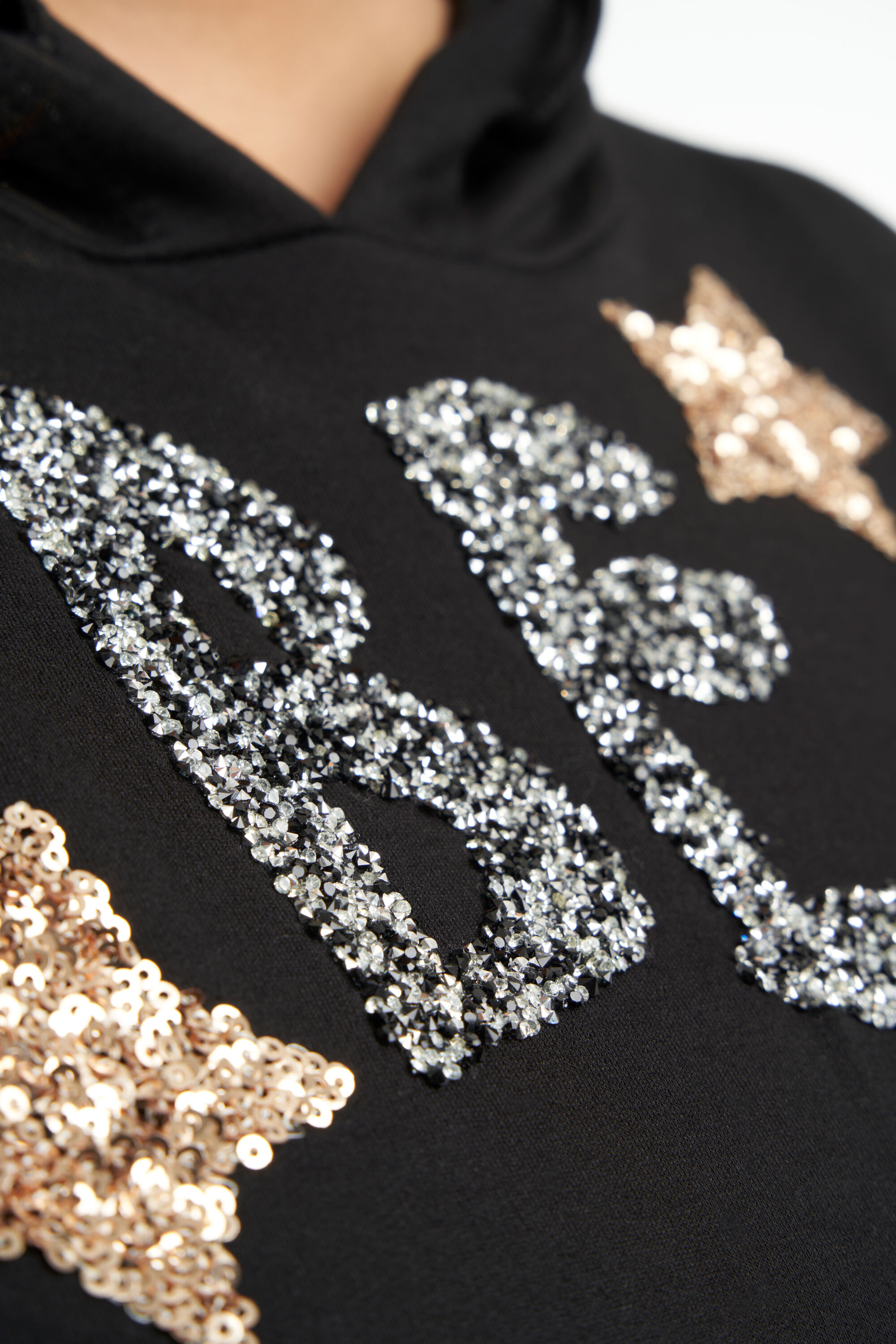 Hoodie met glitter image number 4