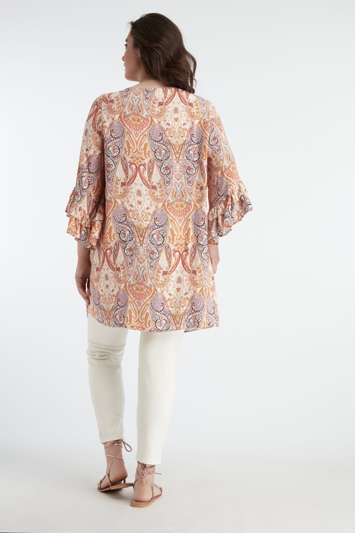 Lange blouse met paisley print image number 4