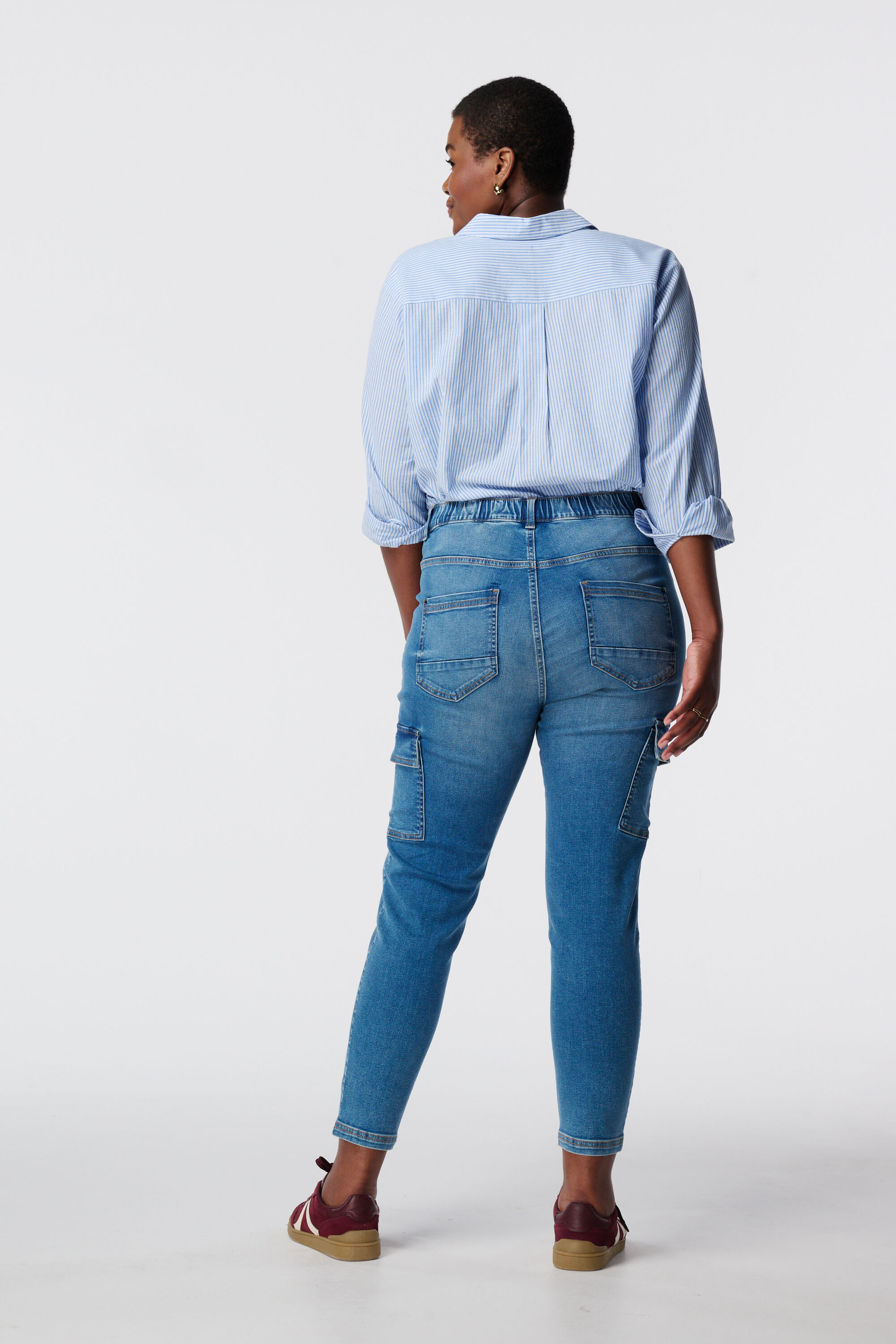 Skinny leg tregging cargo image number 3