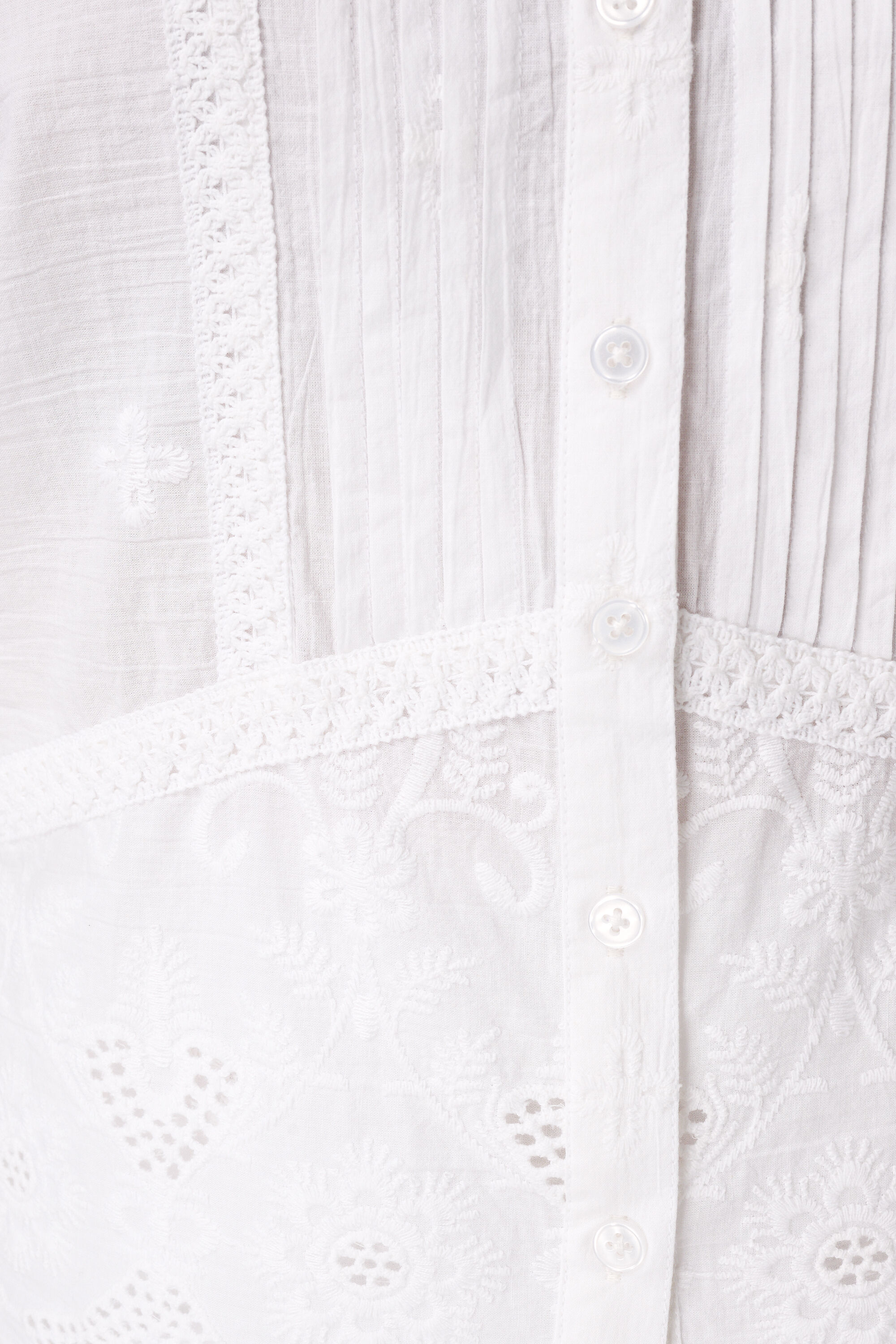 Mouwloze blouse met borduursel image number 6