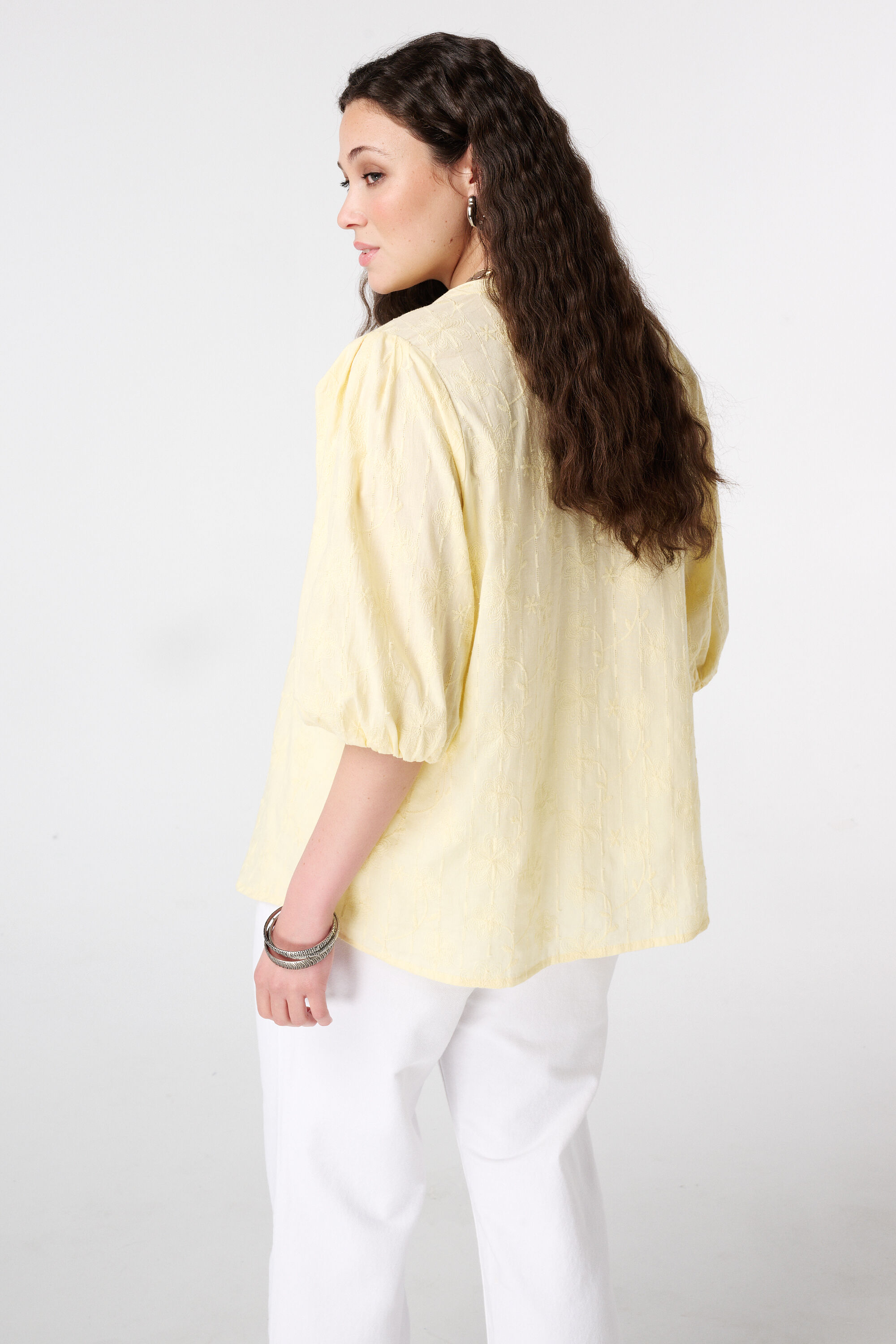Blouse met korte mouwen image number 3