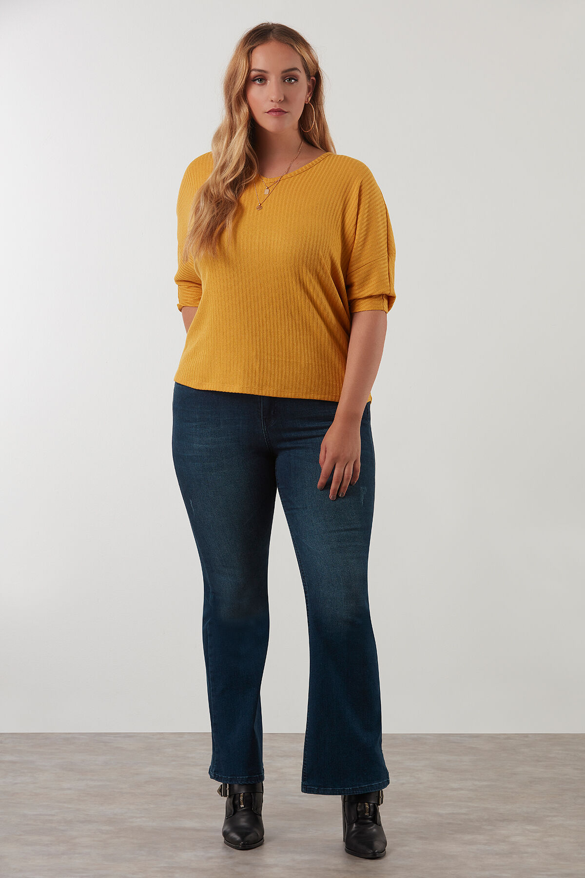 Top van ribstof image number 3