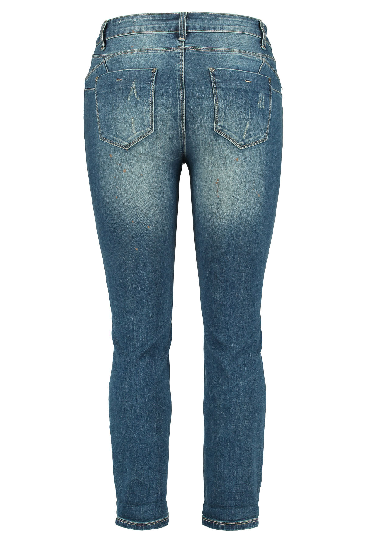 Slim fit jeans met knopen image number 2