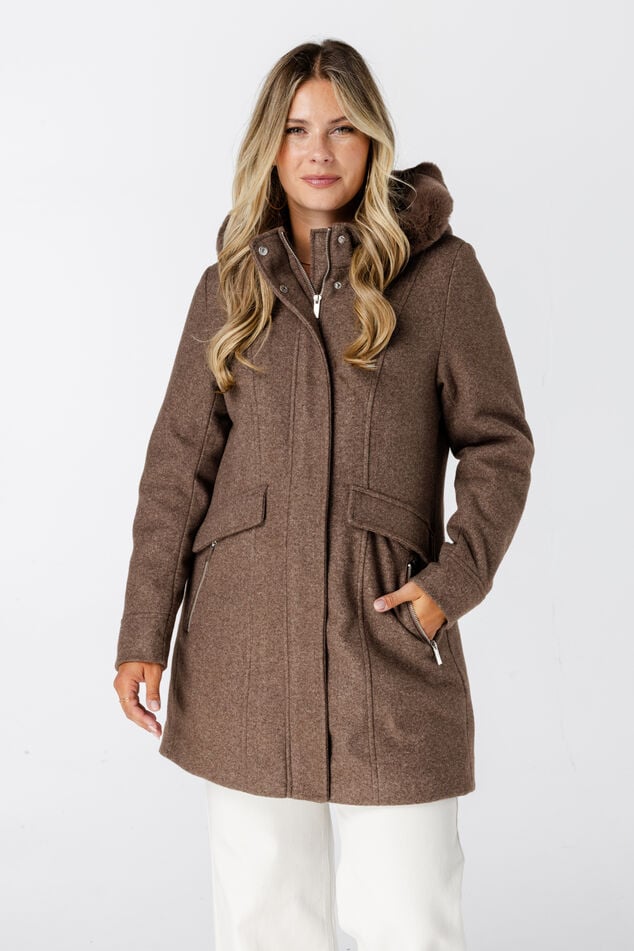 Gevoerde jas met ritssluiting image number 0