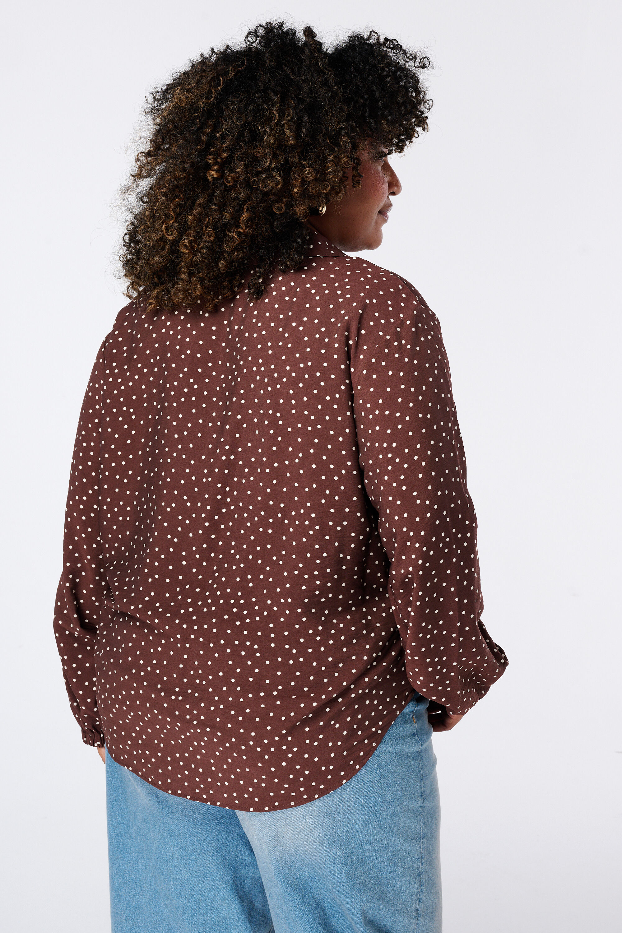 Blouse met polka dot image number 3