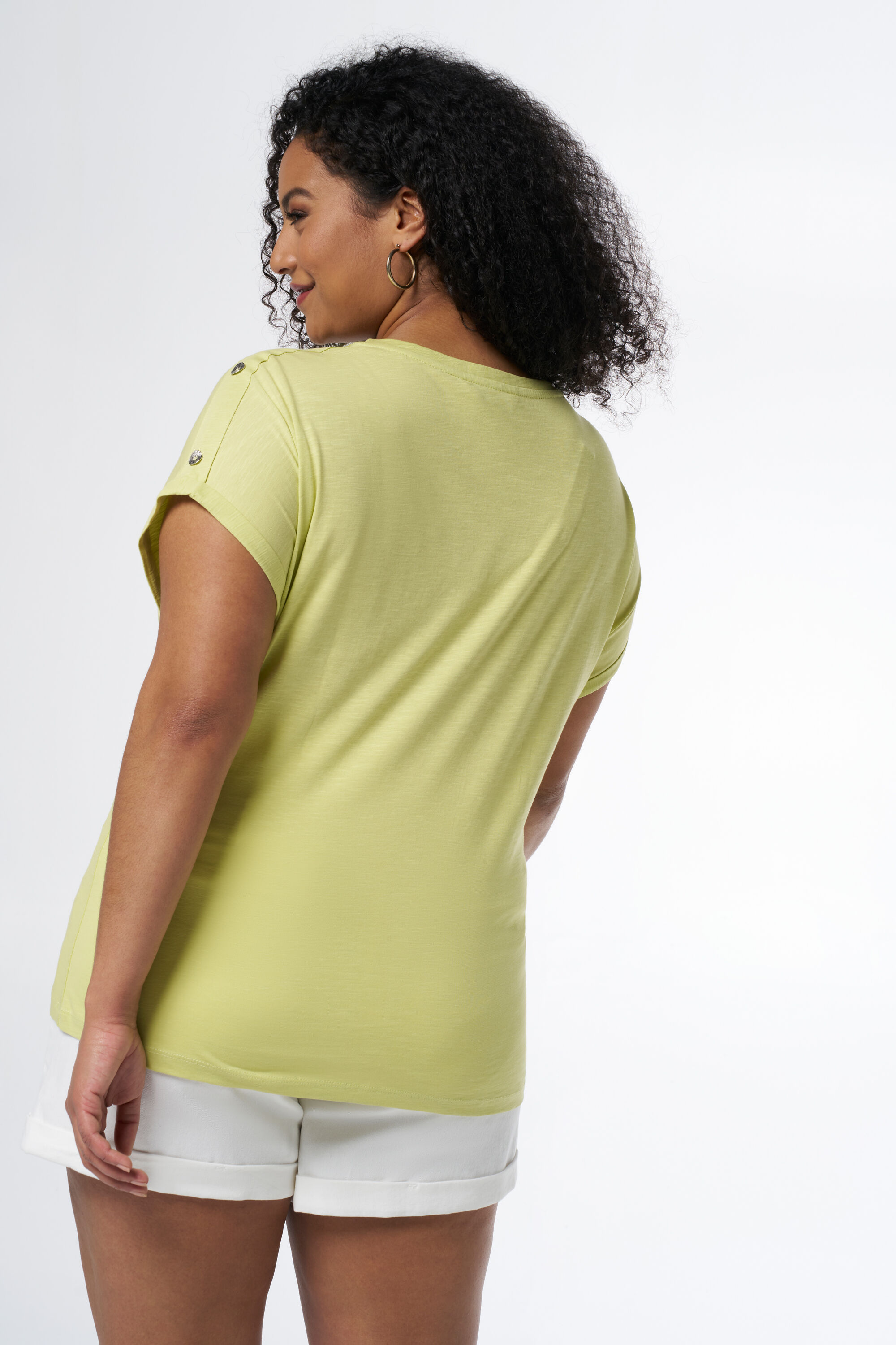 T-shirt met knopen image number 3