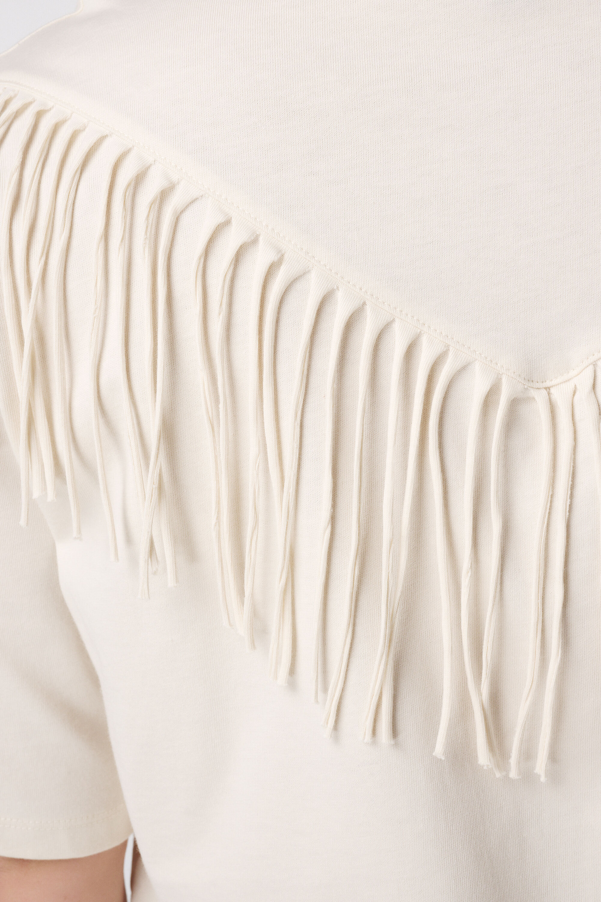 T-shirt met franjes image number 6