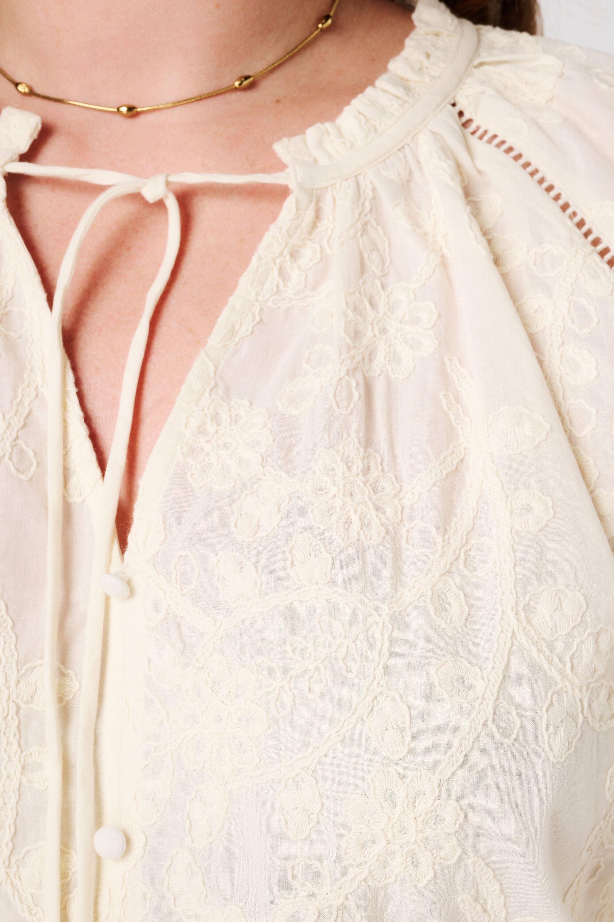 Blouse met broderie image number 6