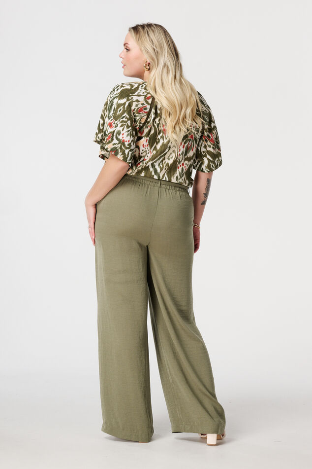Broek met elastische taille image number 3