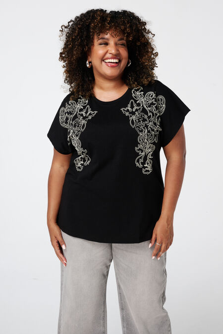 T-shirt met details T-shirt met details