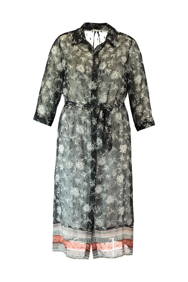 Transparante blouse met paisley print image number 1