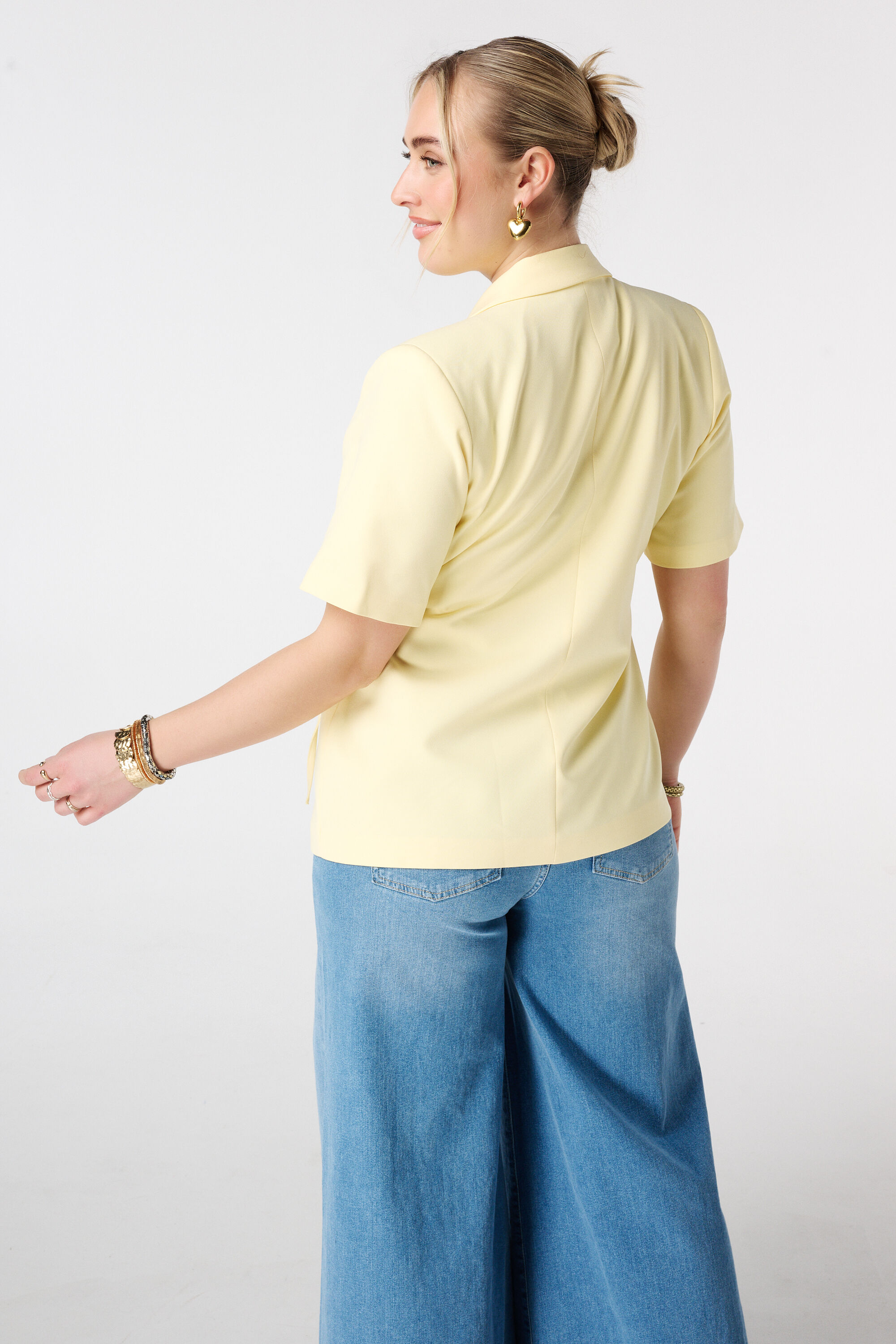 Korte mouwen blazer met overslag image number 3