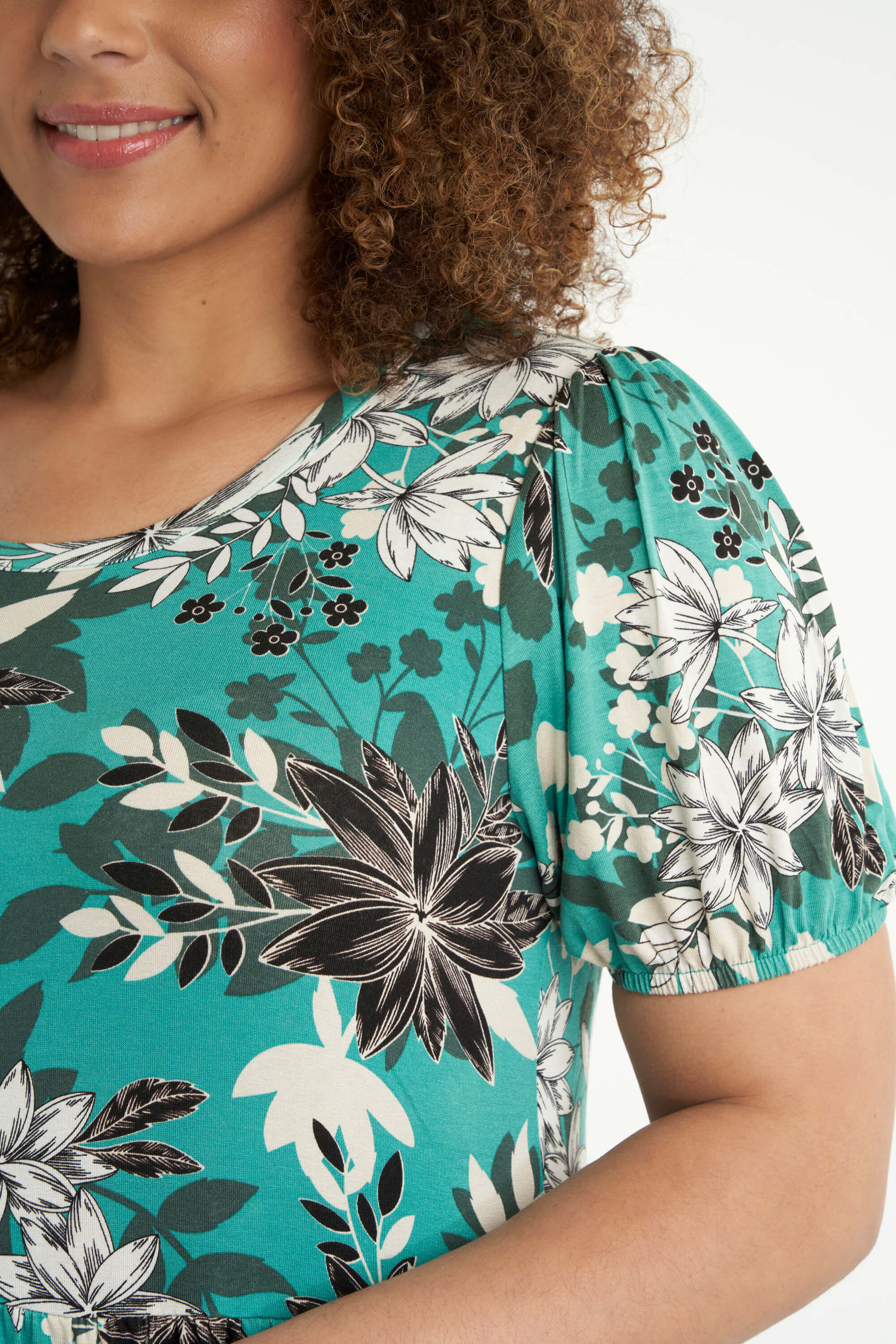 Lange jurk met print image number 4