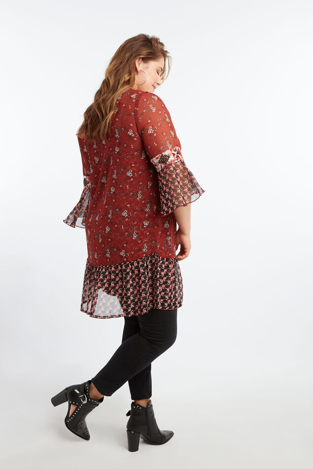 Tuniekjurk met bloemenprint image number 5