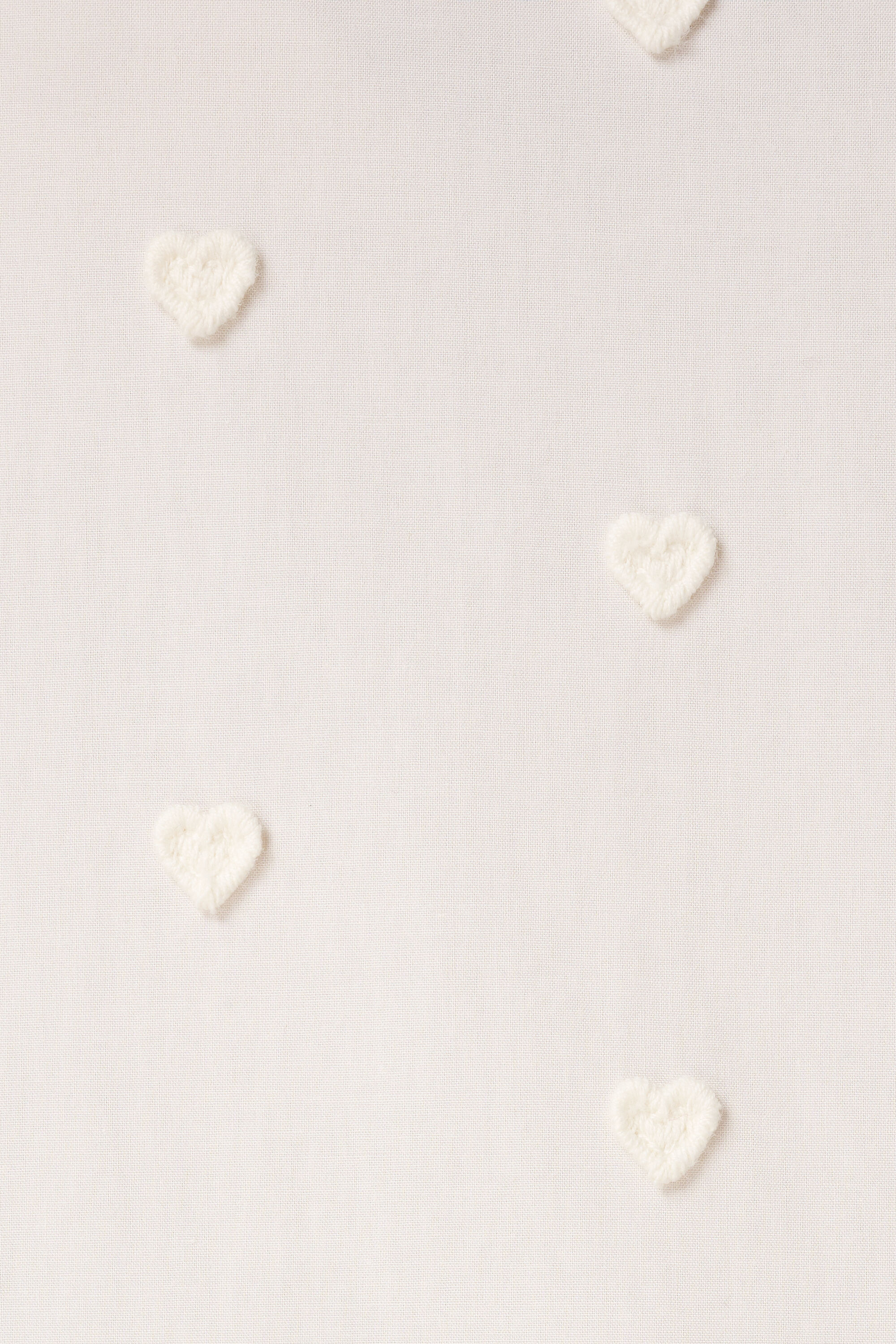 Blouse met geborduurde hartjes en driekwart mouwen image number 6