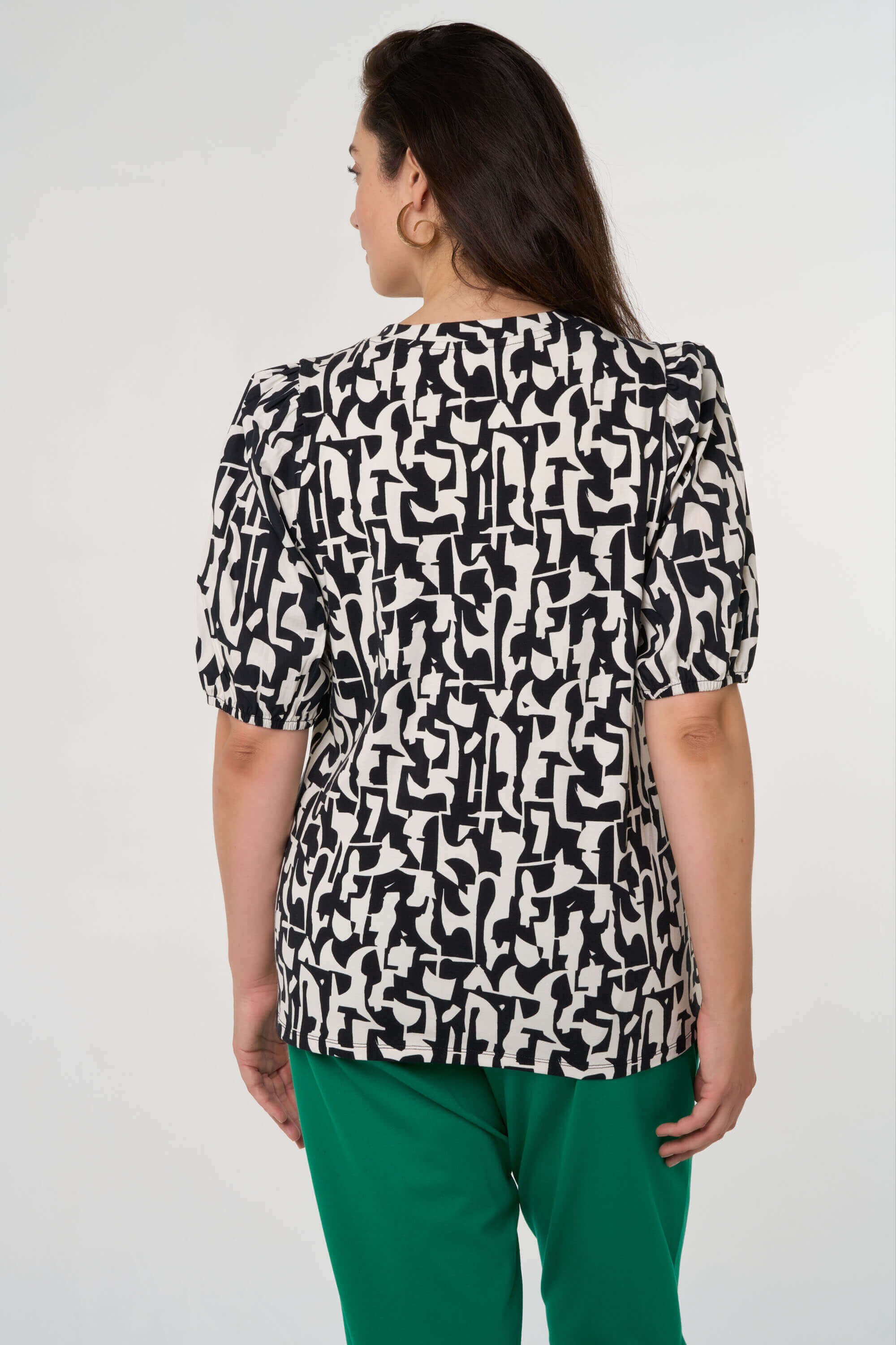 Top met pofmouwtjes image number 4