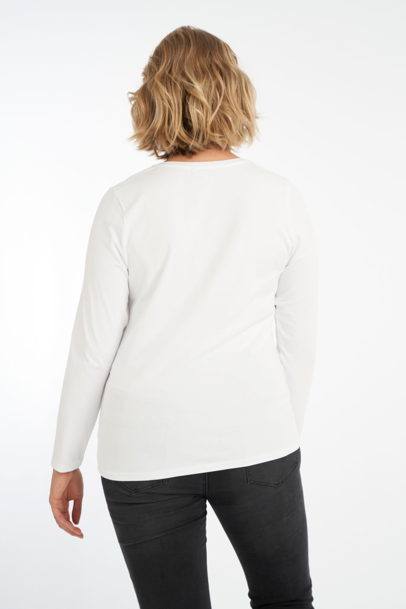Basis shirt met lange mouw image number 3