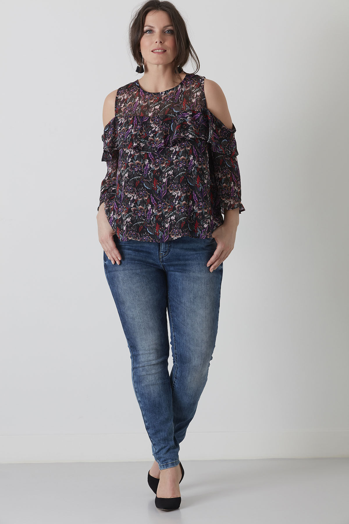 Blouse met open schouders sales