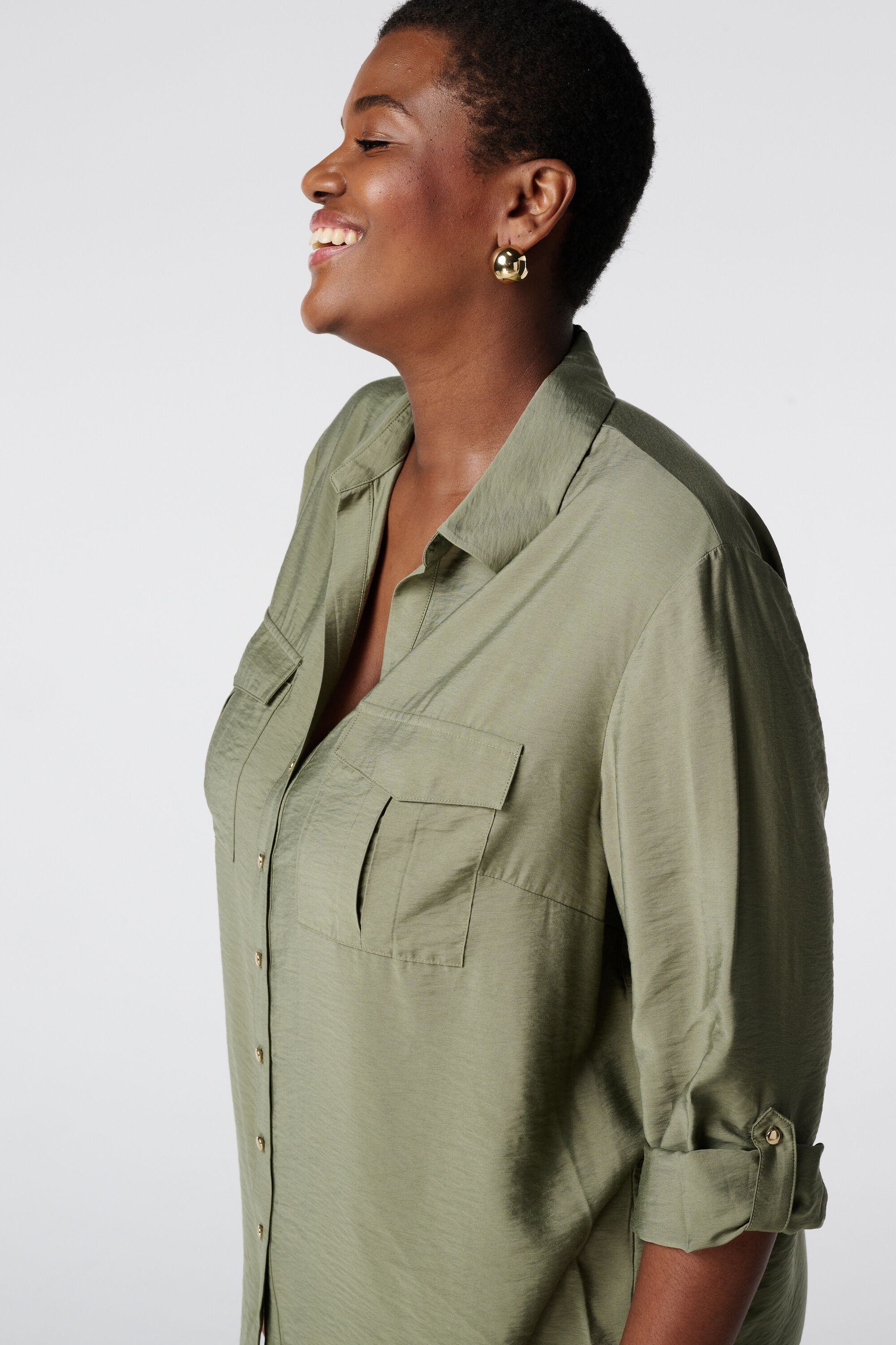 Blouse met zakken image number 4