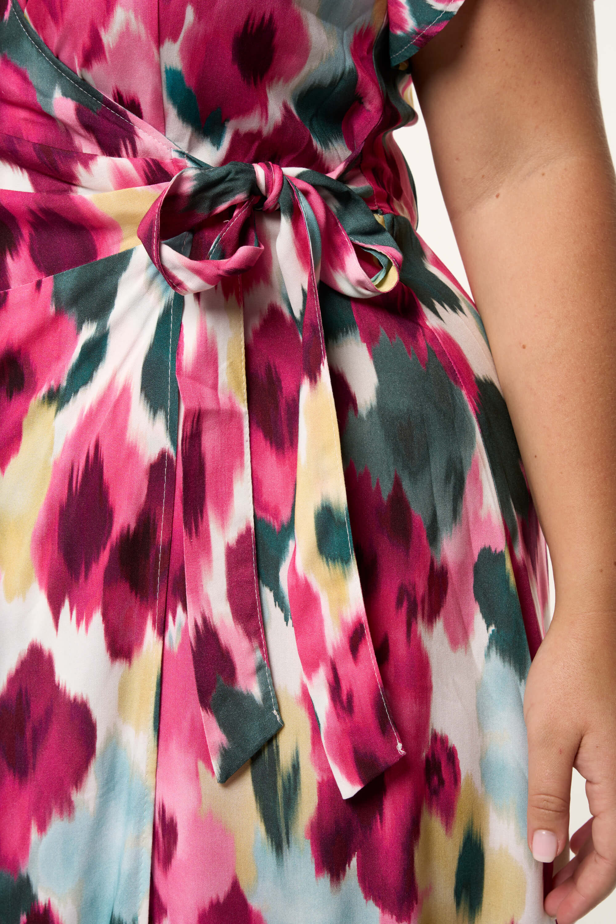 Midi jurk met bloemenprint image number 3