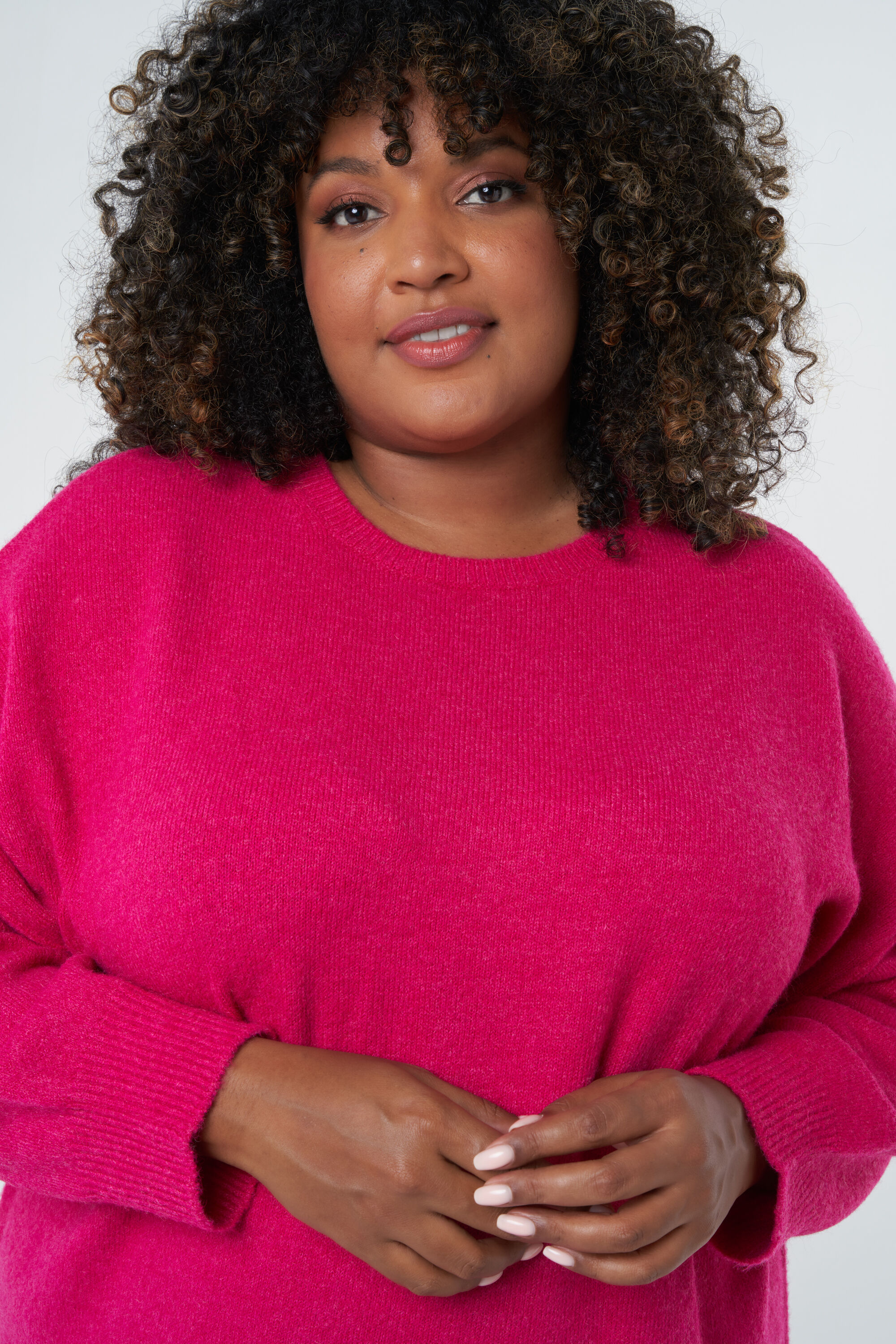 Fijngebreide midi jurk image number 4