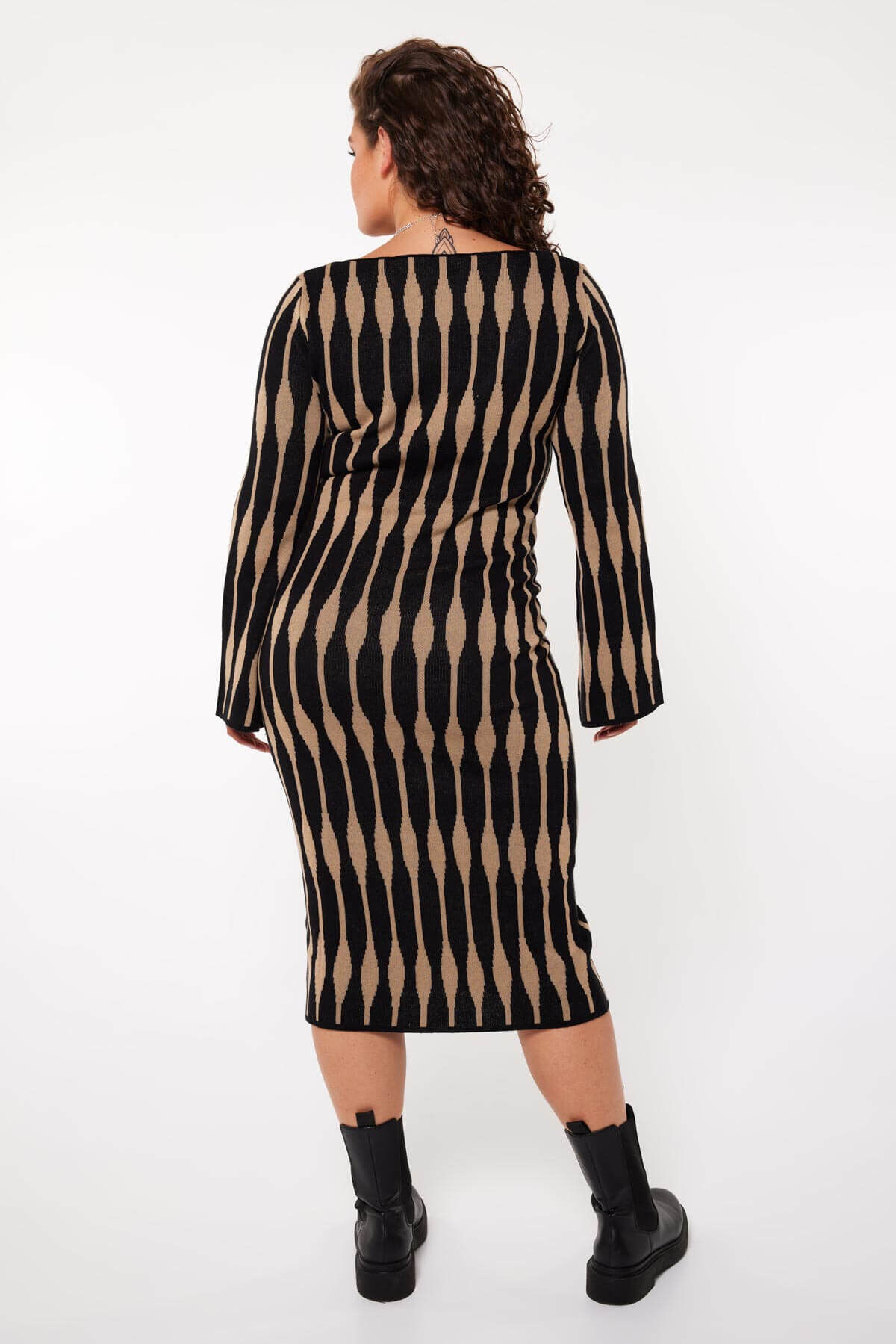 Fijn gebreide maxi jurk image number 5