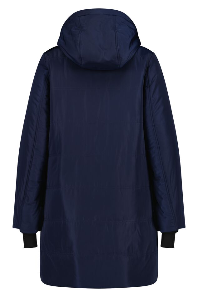 Gewatteerde jas met capuchon image number 3