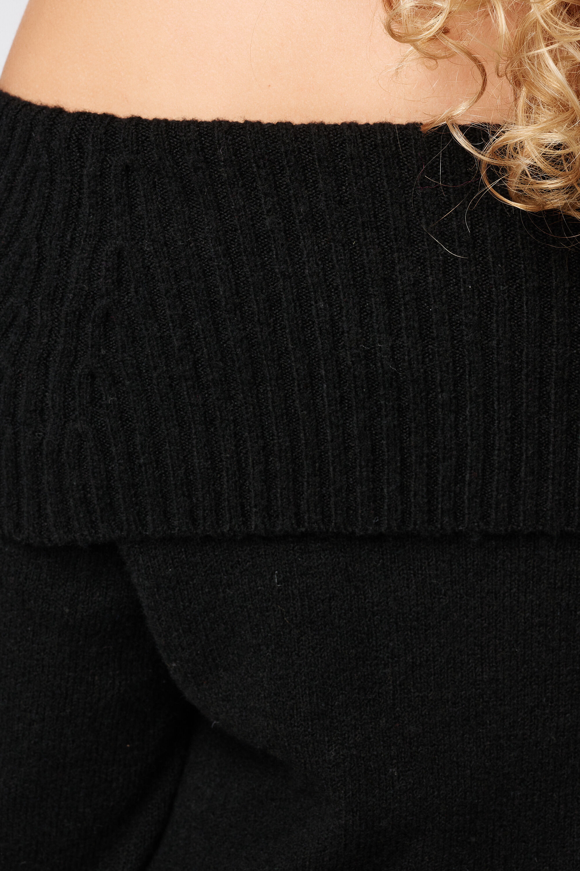 Gebreide off-shoulder jurk image number 6