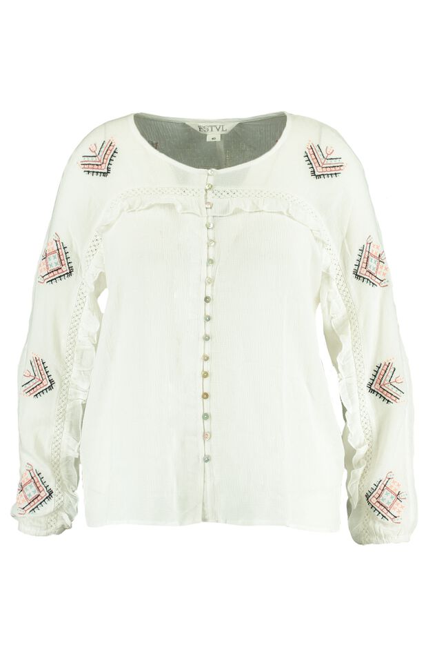 Blouse met borduursel image number 1
