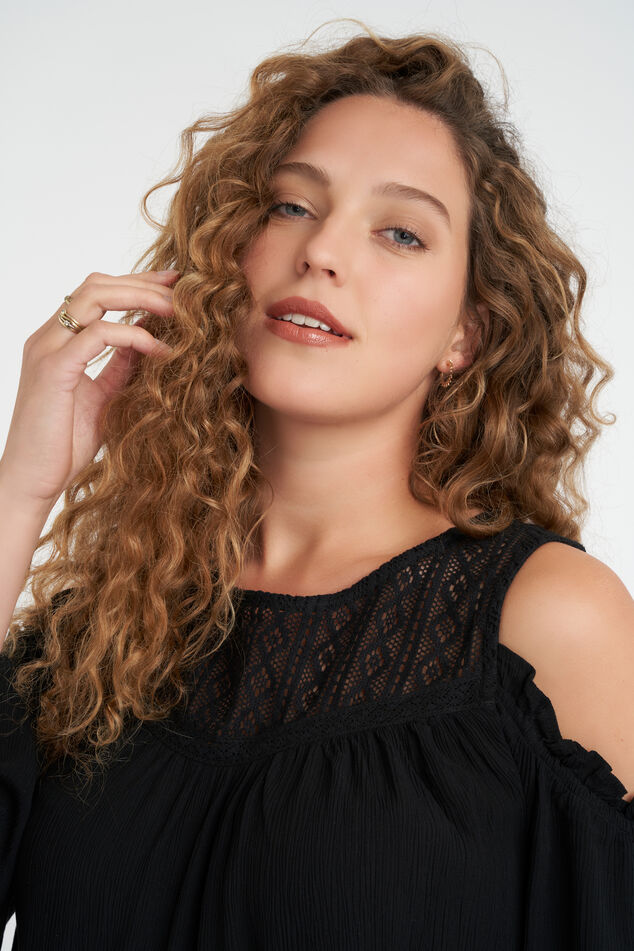 Cold shoulder blouse image number 4