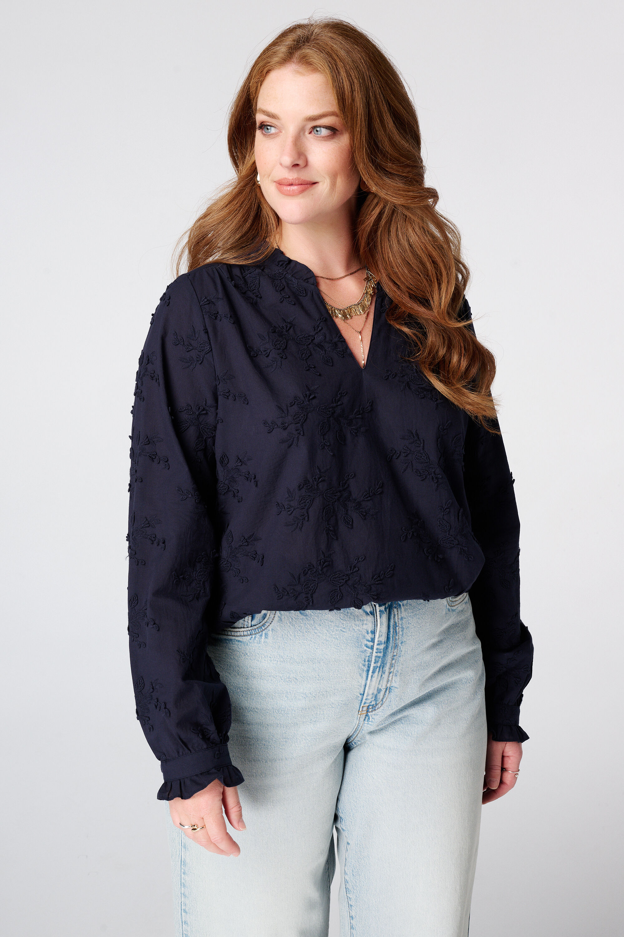 Blouse met borduursel image number 0