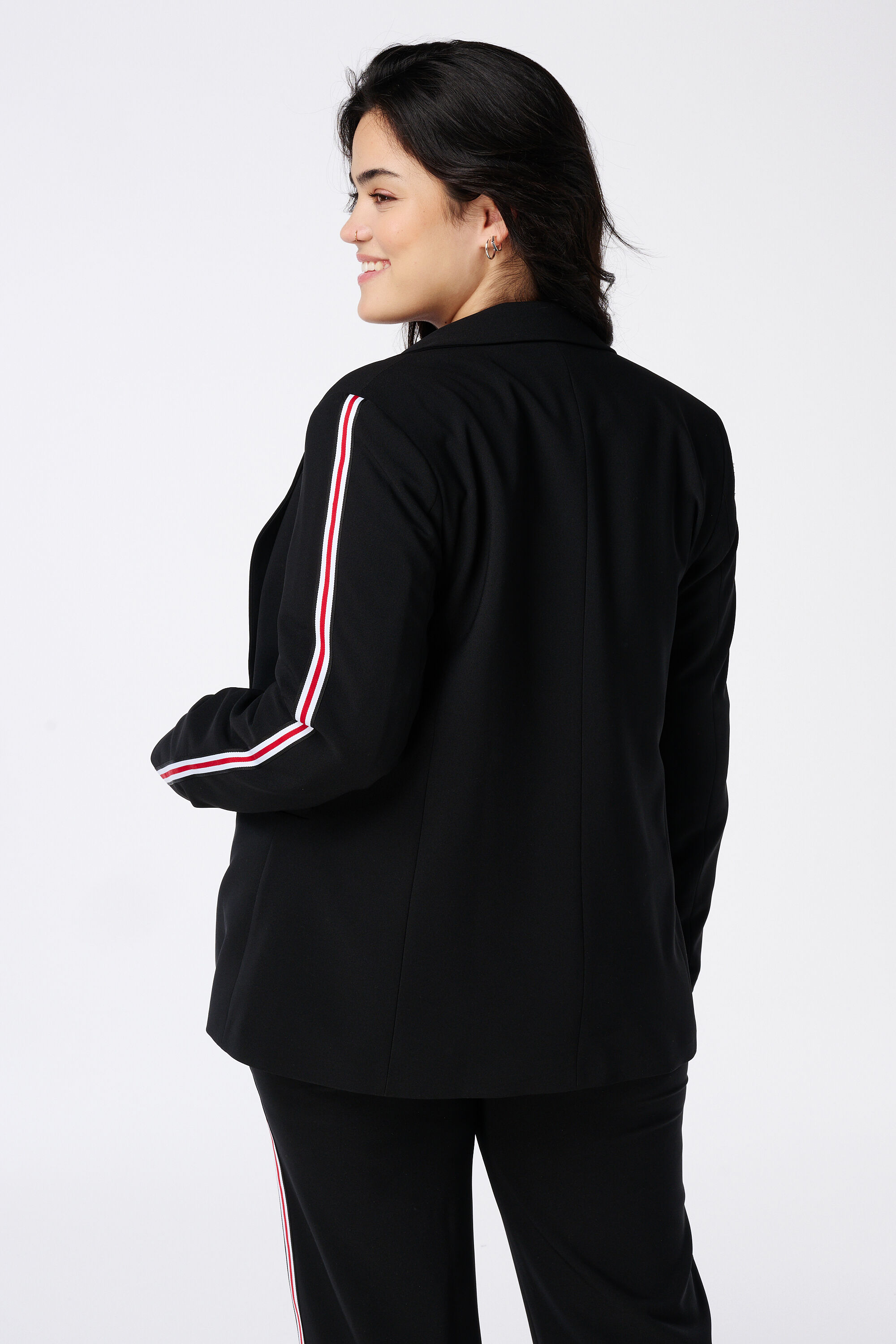 Blazer met contrast streep image number 3