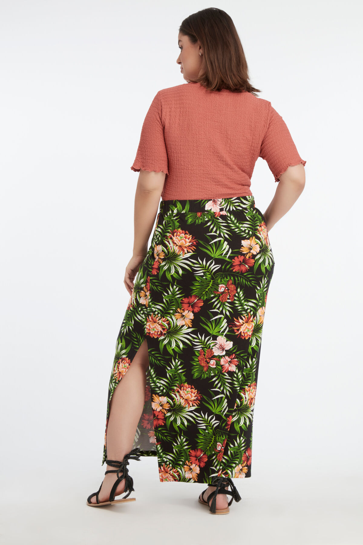 Lange rok met split image number 4